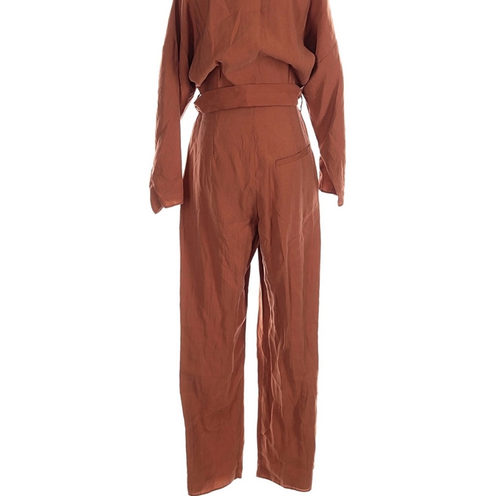 Rust Button-Down Jumpsuit - image 3